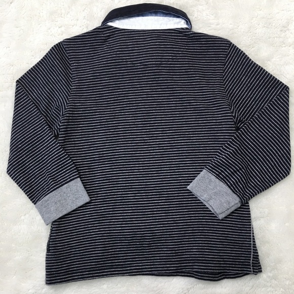 Armani Junior Toddler Boy Long Sleeve Striped Polo Shirt Size 2 Years - Picture 5 of 11
